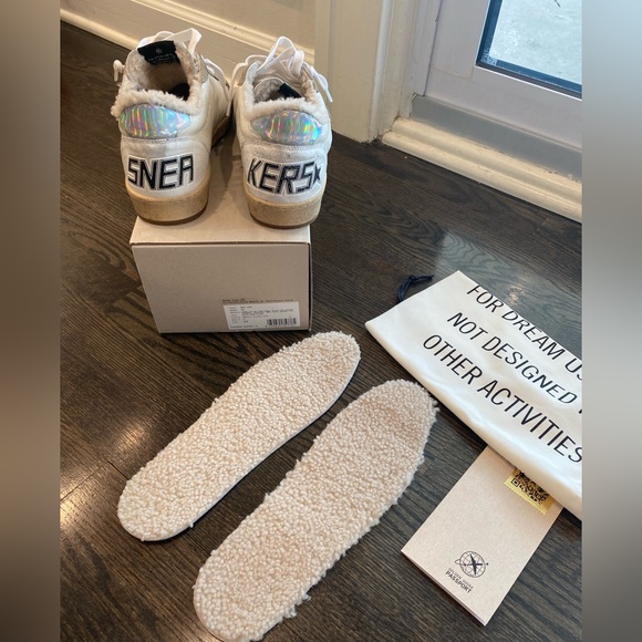 NEW- Golden Goose Sherpa Ball Star Sneaker, Size 43 - Picture 8 of 15